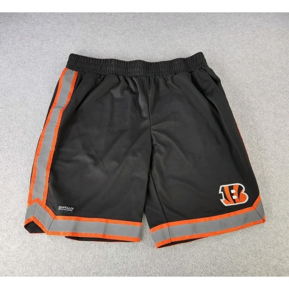 2XL Orange Reflective Cincinnati Bengals Basketball Shorts NFL Buffalo Outdoors
